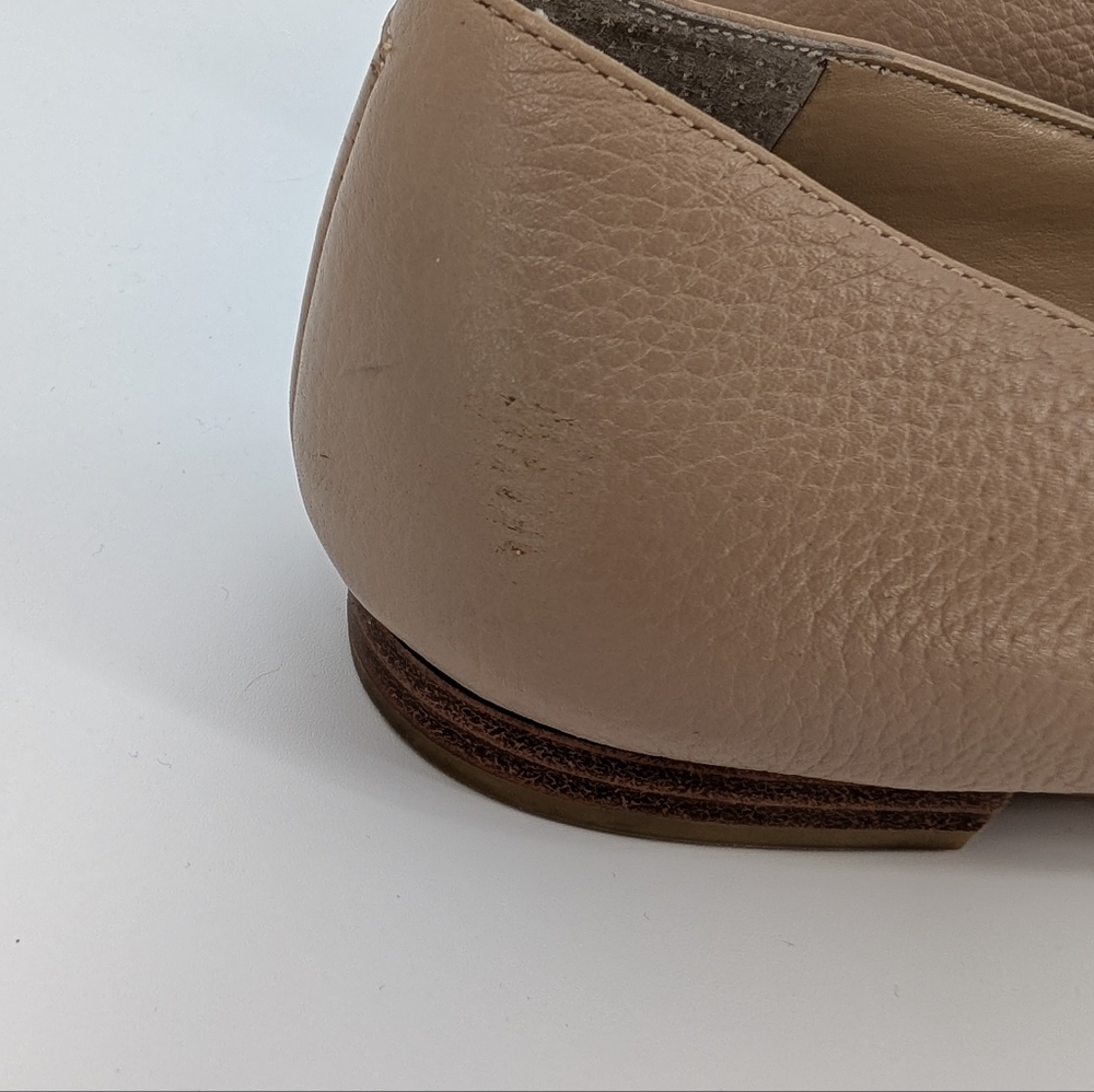 Marc Fisher Genuine Leather Pointed Toe Flats | 9M | Taupe Neutral Beige Cream - Picture 5 of 16